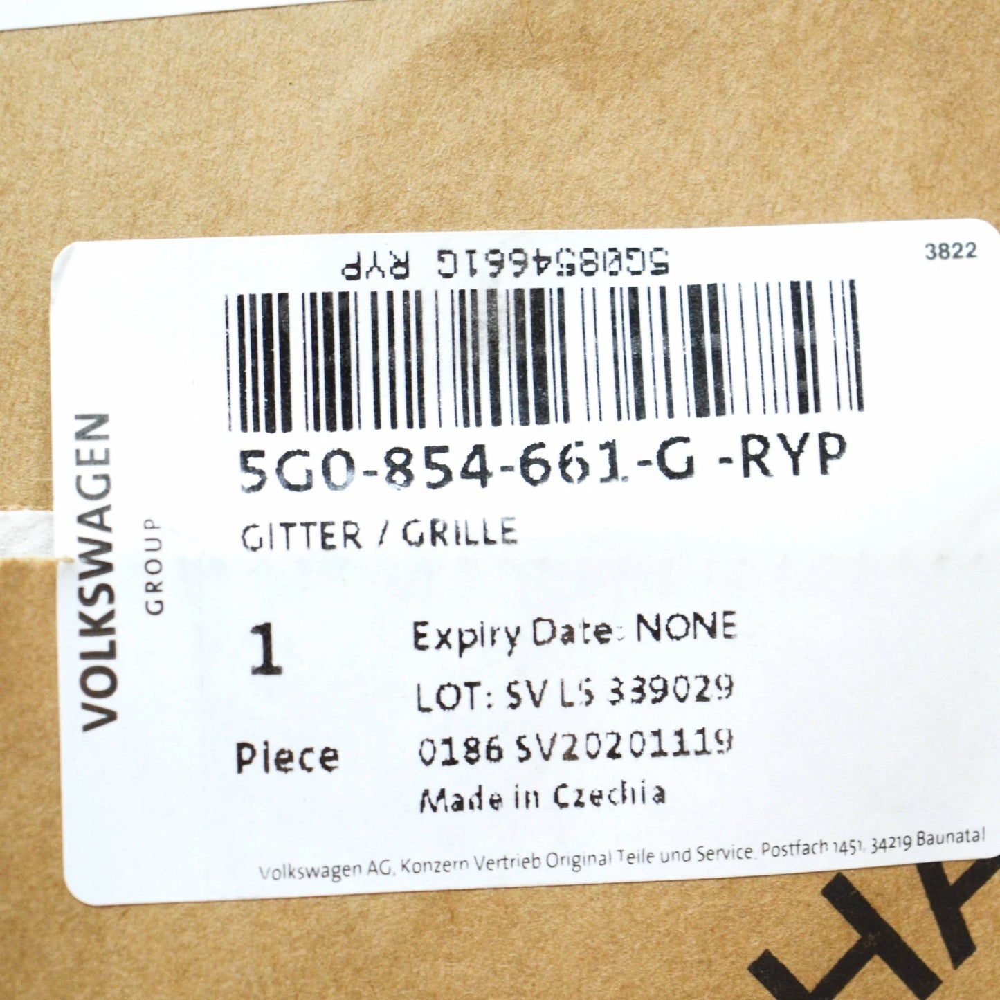 NEW VW GOLF MK7 R-LINE FRONT BUMPER LEFT LOWER VENT GRILLE 5G0854661GRYP