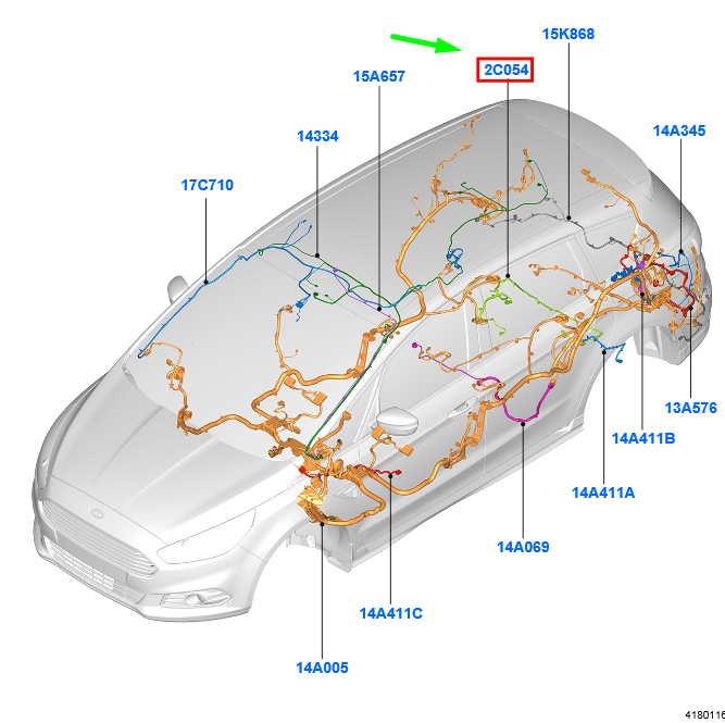 new ford galaxy mk3 brake skid control wiring 2142693 original