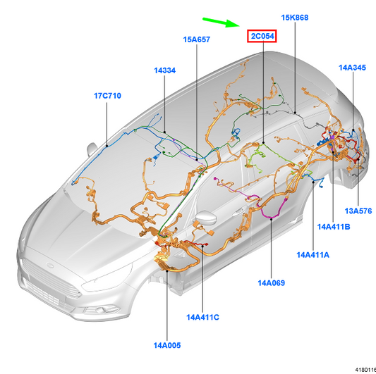 new ford galaxy mk3 brake skid control wiring 2142693 original