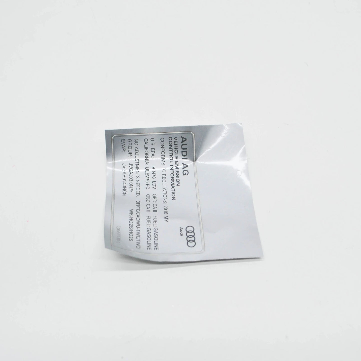 NEW AUDI Q5 FY EMISSION LABEL DATA PLATE 06M010533D ORIGINAL