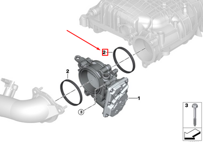 new bmw x3 g01 throttle body gasket 13547563377 original