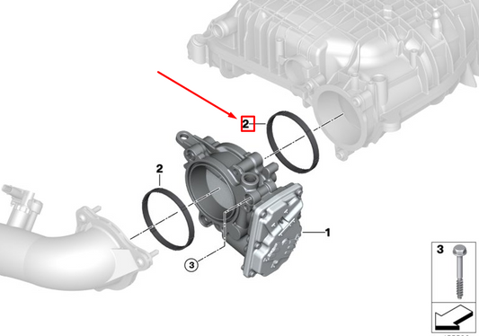 new bmw x3 g01 throttle body gasket 13547563377 original