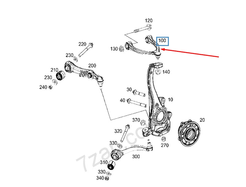 NEW MERCEDES-BENZ C-CLASS W205 FRONT LEFT UPPER CONTROL ARM A2053305501