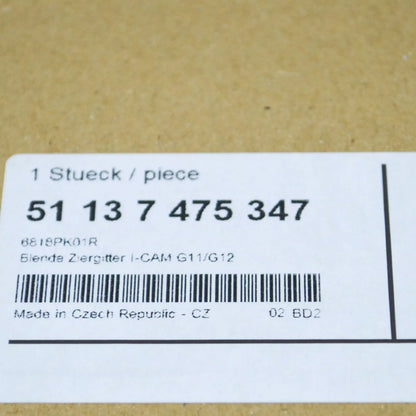 NEW BMW 7 G11 G12 FRONT BUMPER KIDNEY GRILLE I-CAM TRIM 51137475347 ORIGINAL