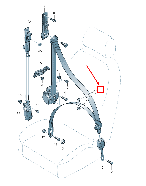 new audi q5 8r front right seatbelt lhd 8r1857706n v04 8r1857706nv04 original
