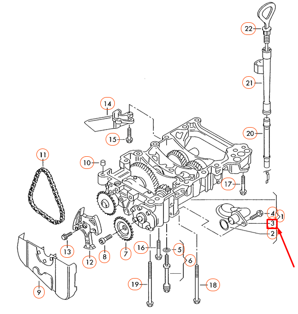 NEW AUDI A4 8E B7 OIL PUMP SUCTION LINE 06F115251B ORIGINAL