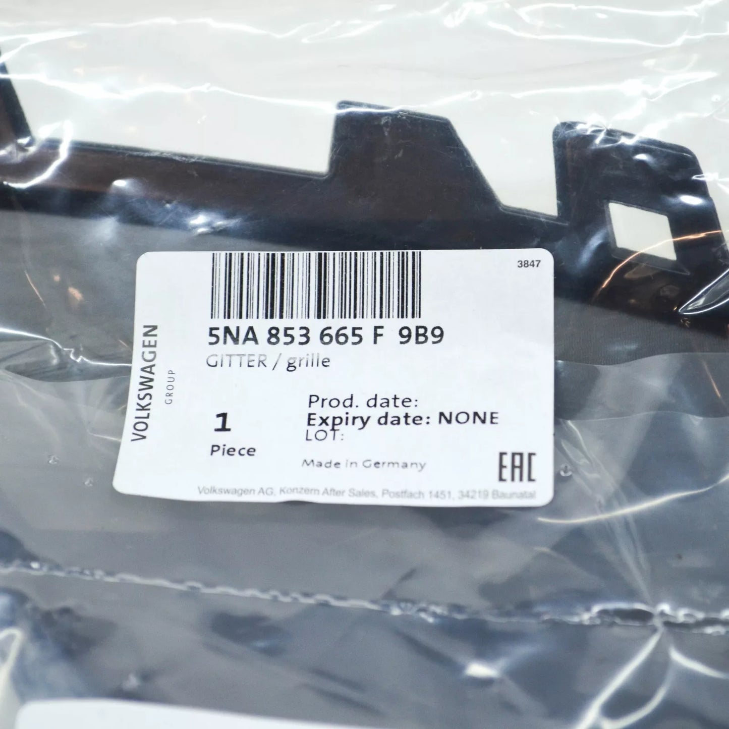 NEW VOLKSWAGEN TIGUAN AD FRONT LEFT VENT GRILLE TRIM 5NA853665F9B9