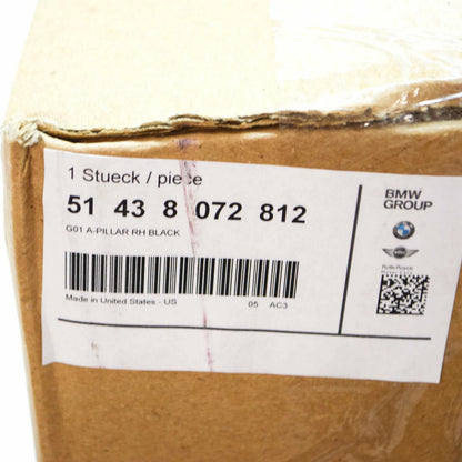 NEW BMW X3 G01 FRONT RIGHT A PILLAR COVER TRIM 51438072812 8072812 ORIGINAL