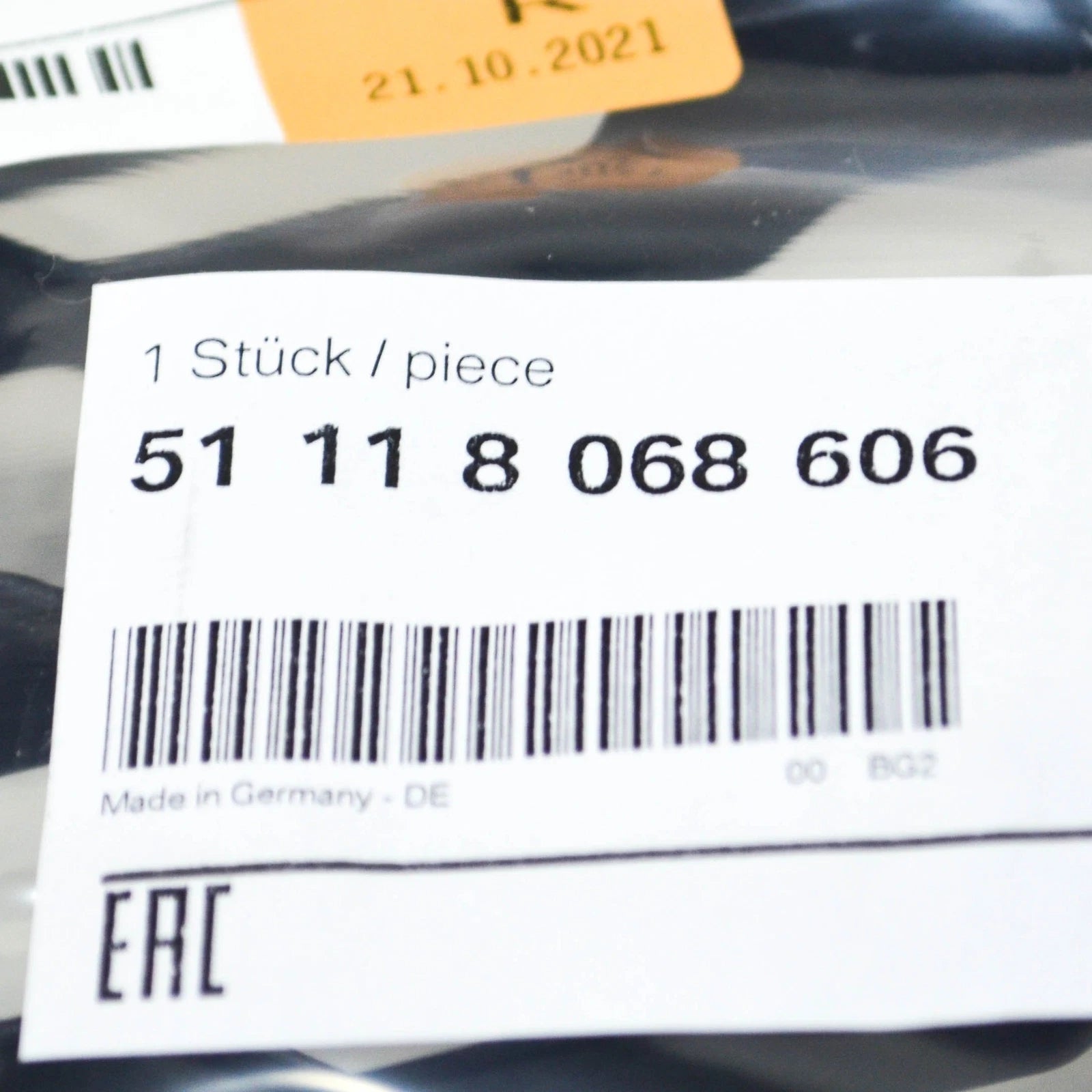 NEW BMW 1 F20 FRONT BUMPER RIGHT FOG LIGHT GRILLE 51118068606 ORIGINAL