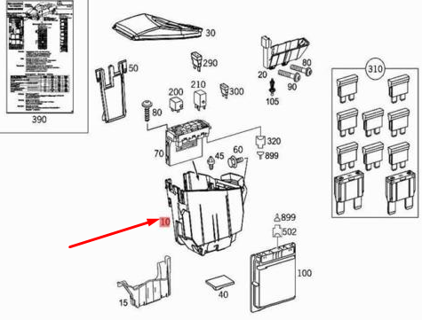 new mb c w203 left major instrument housing lhd a2035452201 original