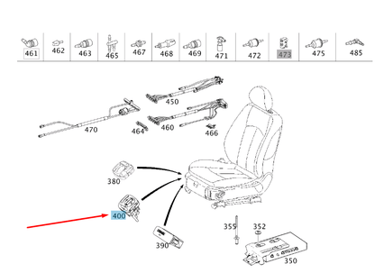 NEW MERCEDES-BENZ E W211 FRONT LEFT SEAT VALVE SWITCH A2118000878 ORIGINAL