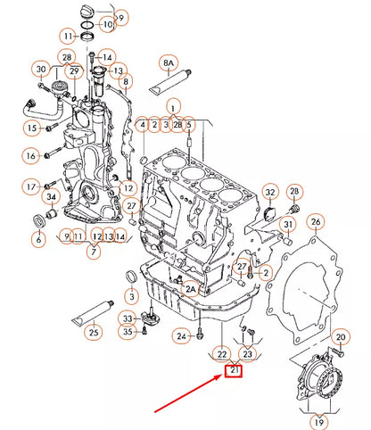NEW AUDI A1 8X ENGINE OIL SUMP 03C103603T ORIGINAL