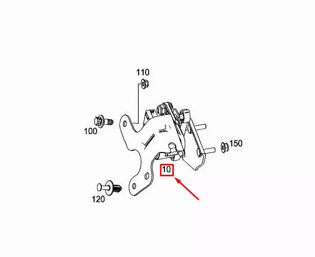 NEW MERCEDES-BENZ E C207 REAR RIGHT TURNING ANGLE SENSOR A2075400817 ORIGINAL