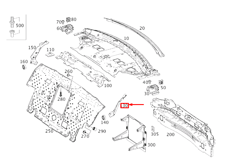 new mercedes-benz s w222 rear end panel left mount a2226400031 original