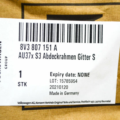 NEW AUDI A3 8V FRONT BUMPER LEFT END CAP 8V3807151A