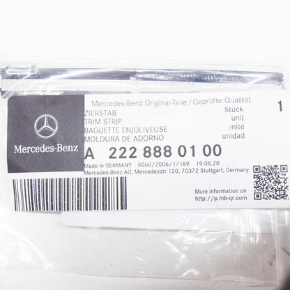 NEW MERCEDES-BENZ S W222 RADIATOR GRILLE CENTER LEFT TRIM A2228880100 ORIGINAL