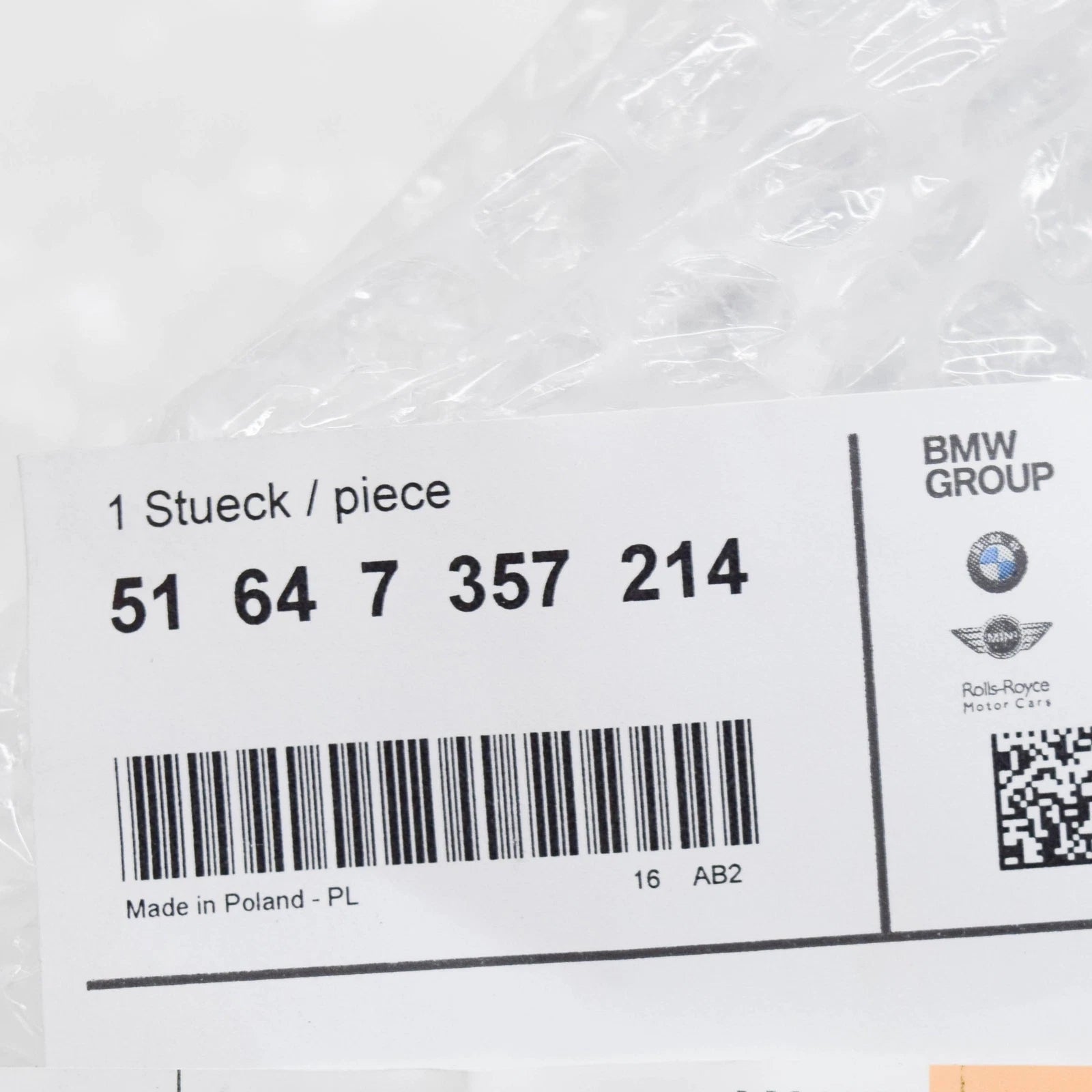 NEW BMW 7 G11 FRONT RIGHT HEADLIGHT BRACKET 51647357214 7357214 2016 ORIGINAL