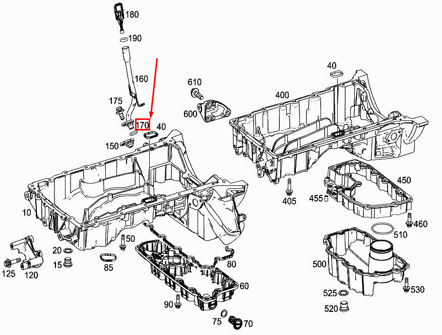 NEW MERCEDES-BENZ E W213 ENGINE OIL DIPSTICK TUBE O-RING A0269974245 ORIGINAL