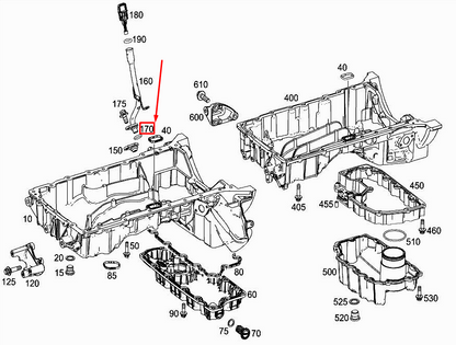 NEW MERCEDES-BENZ E W213 ENGINE OIL DIPSTICK TUBE O-RING A0269974245 ORIGINAL