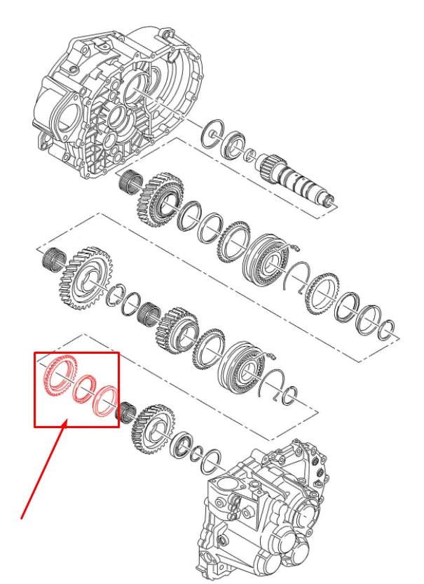 NEW AUDI Q3 F3 3RD GEAR SYNCHRONIZER RINGS SET 0A5311197D