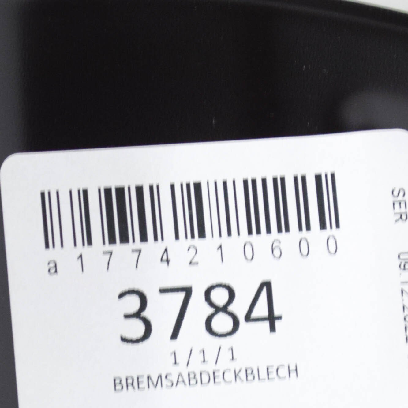 NEW MB CLA COUPE C118 FRONT RIGHT BRAKE DISC PROTECTION A1774210600 ORIGINAL