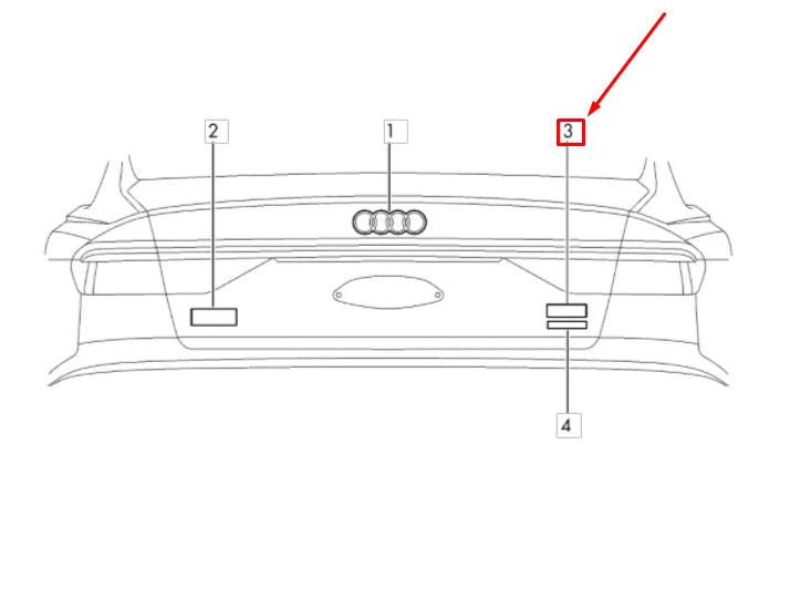 NEW AUDI A1 GB REAR '25 TFSI' EMBLEM BADGE 82A853744T94 ORIGINAL