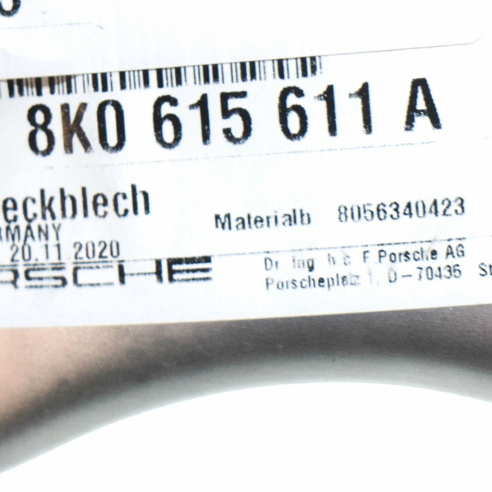 NEW AUDI A4 B8 REAR LEFT BRAKE DISC COVER PLATE 8K0615611A ORIGINAL