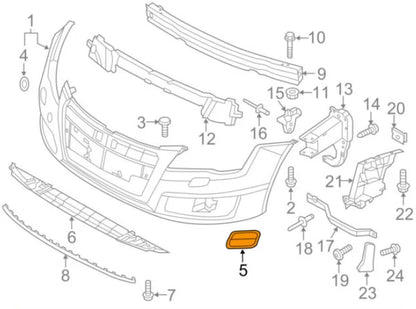 NEW AUDI A7 4G LEFT HEADLIGHT WASHER COVER 4G8955275DGRU 4G8955275D GRU