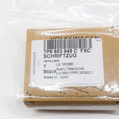 NEW VW TOUAREG 7P FRONT RADIATOR GRILLE INSCRIPTION 7P6853948CFXC