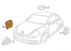 NEW VOLKSWAGEN BEETLE A5 STEERING WHEEL SLIP RING SQUIB 5C0959653 ORIGINAL