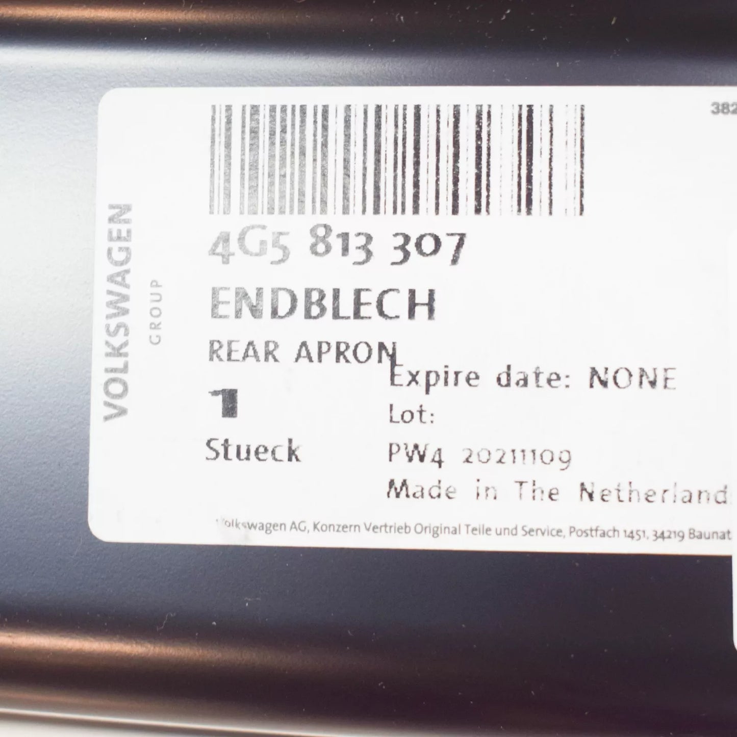 NEW AUDI A6 C7 REAR CROSS PANEL 4G5813307 ORIGINAL