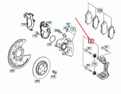 NEW MERCEDES-BENZ GLA X156 AMG REAR WHEEL BRAKE CARRIER A1764230106 ORIGINAL