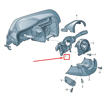 NEW AUDI A5 8T STEERING COLUMN MULTIFUNCTION SWITCH 4G8953502AH4PK ORIGINAL