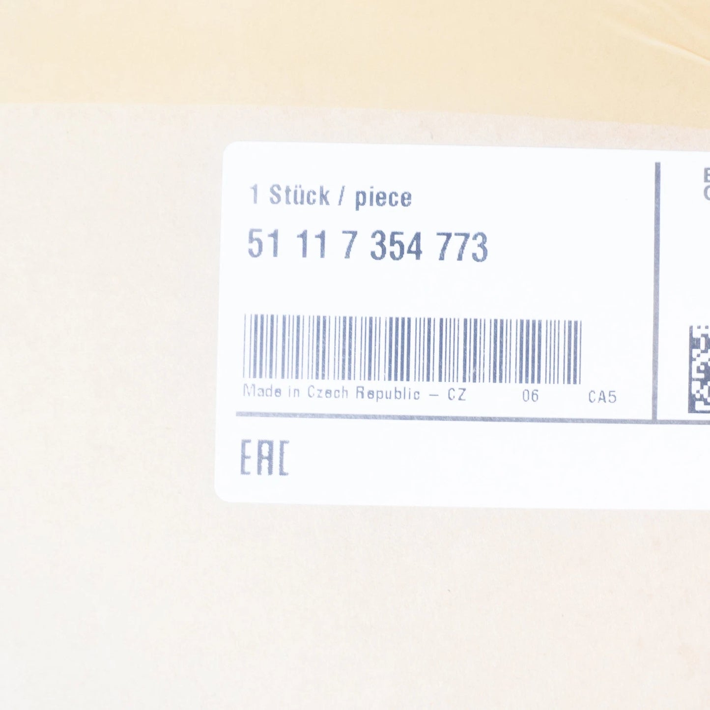 NEW BMW X1 F48 FRONT BUMPER CENTER LOWER GRILLE X-LINE 51117354773 2015 ORIGINAL