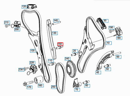 NEW MERCEDES-BENZ M W166 BEARING BOLT A2760520374 ORIGINAL