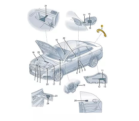 NEW VOLKSWAGEN ARTEON 3H7 SPARE WHEEL STICKER 3AA010006C