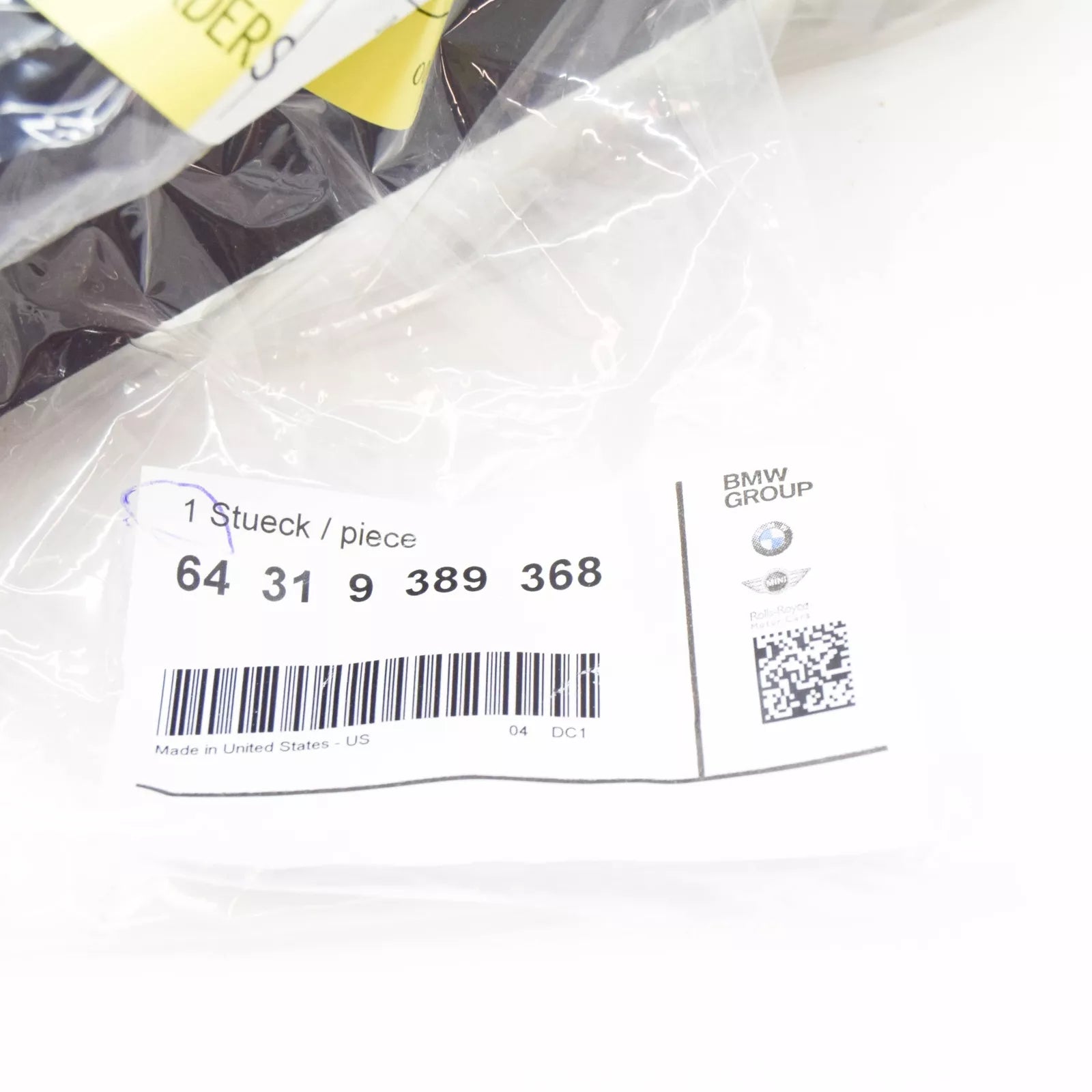 NEW BMW X5 G05 HEATER EVAPORATOR RADIATOR COVER 64319389368 ORIGINAL