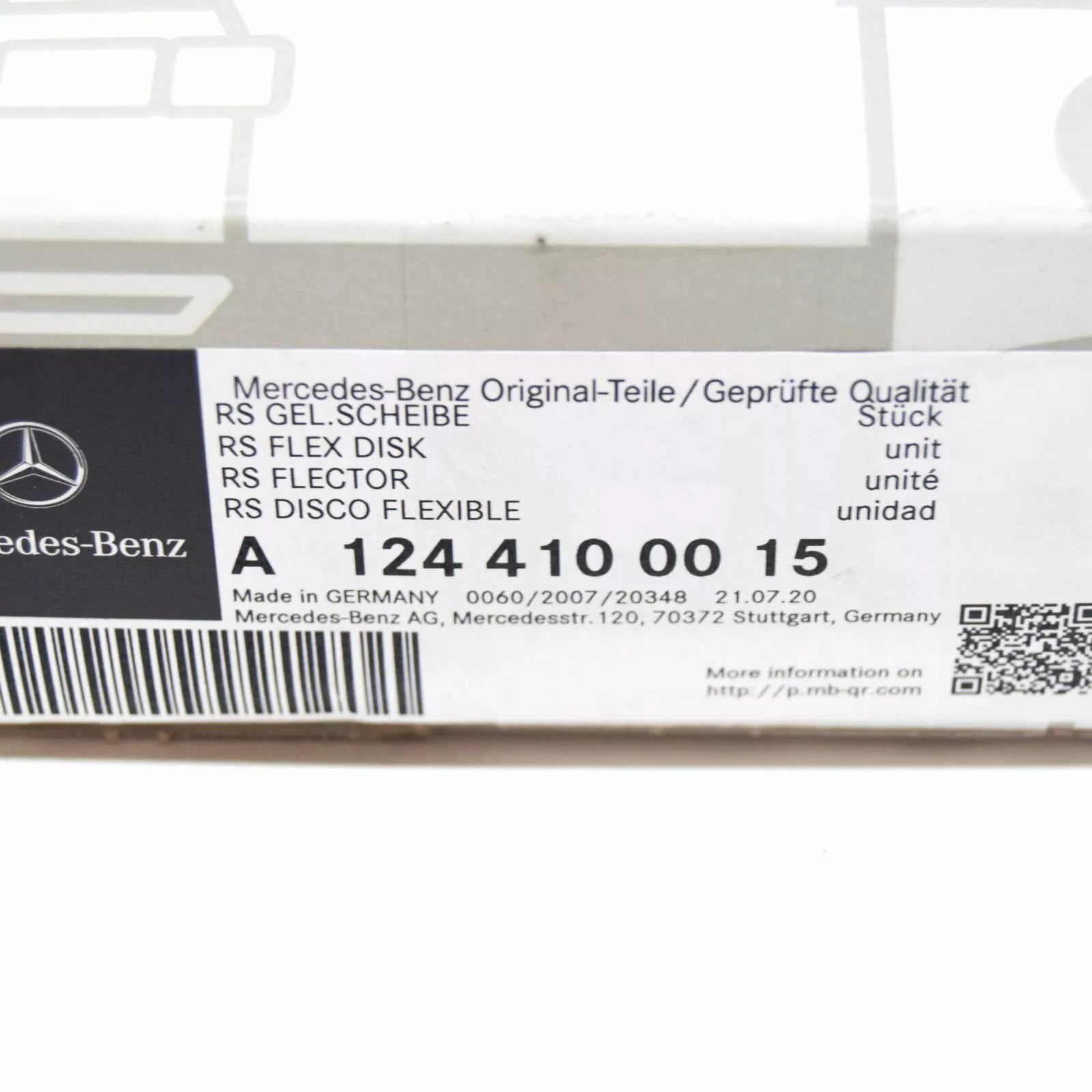 NEW MB E W124 PROPELLER SHAFT FRONT FLEXIBLE JOINT DISC KIT A1244100015
