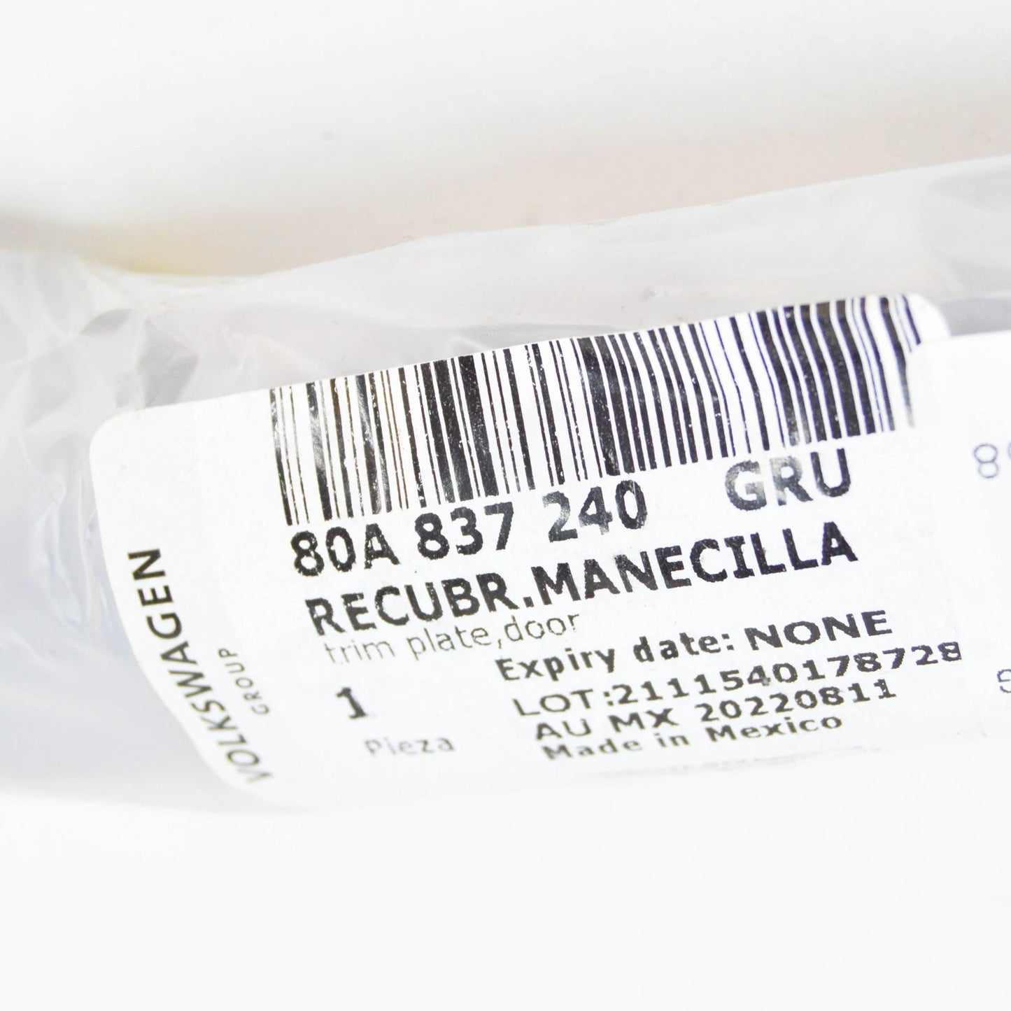 NEW AUDI Q5 FY FRONT RIGHT DOOR HANDLE TRIM PLATE LHD 80A837240GRU