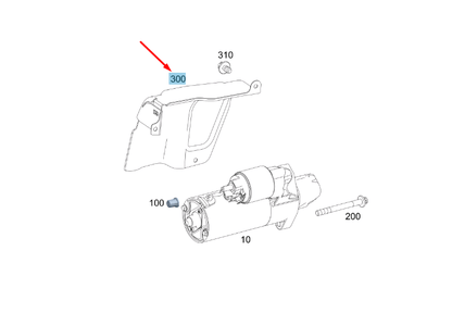 NEW MERCEDES-BENZ SPRINTER W907 STARTER SCREENING PLATE A6511510245 ORIGINAL