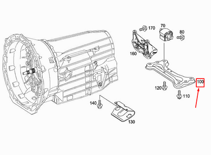 new mercedes-benz slk r172 rear engine carrier a1722420801 original