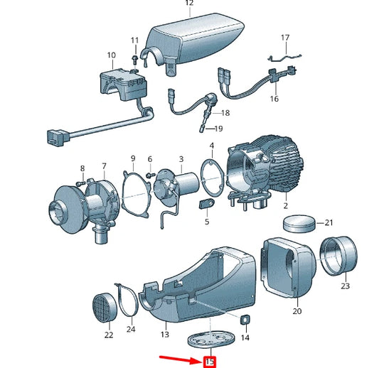 NEW VW CRAFTER 2F MK1 AUXILIARY HEATER EXTERIOR PANEL SEAL 2E0819037D