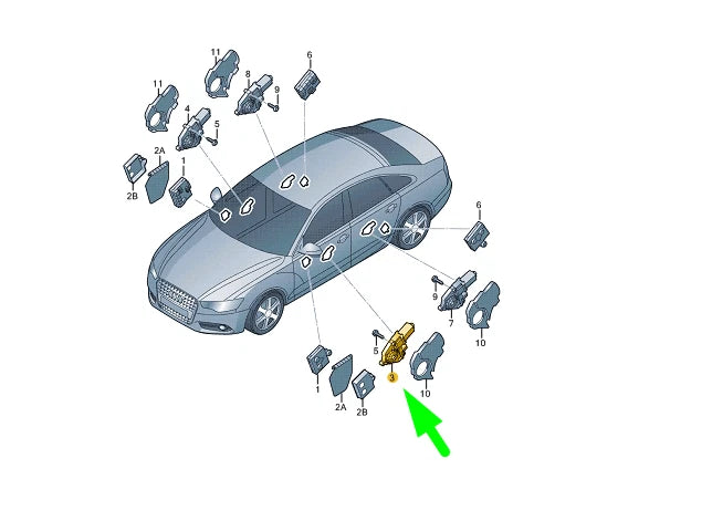NEW AUDI A4 B8 FRONT LEFT DOOR WINDOW REGULATOR MOTOR 8T0959801B