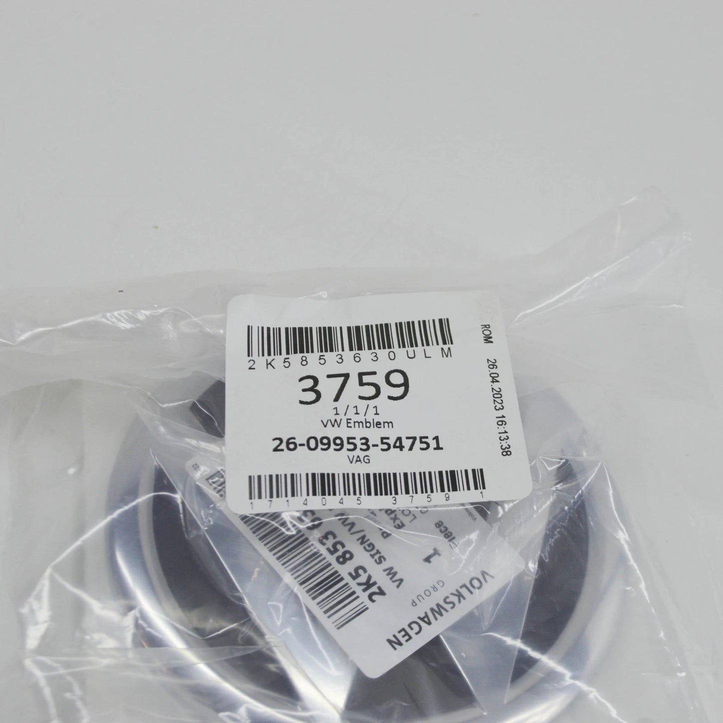 NEW VW CADDY III FURGON 2K MK3 REAR BOOTLID BADGE 2K5853630ULM ORIGINAL