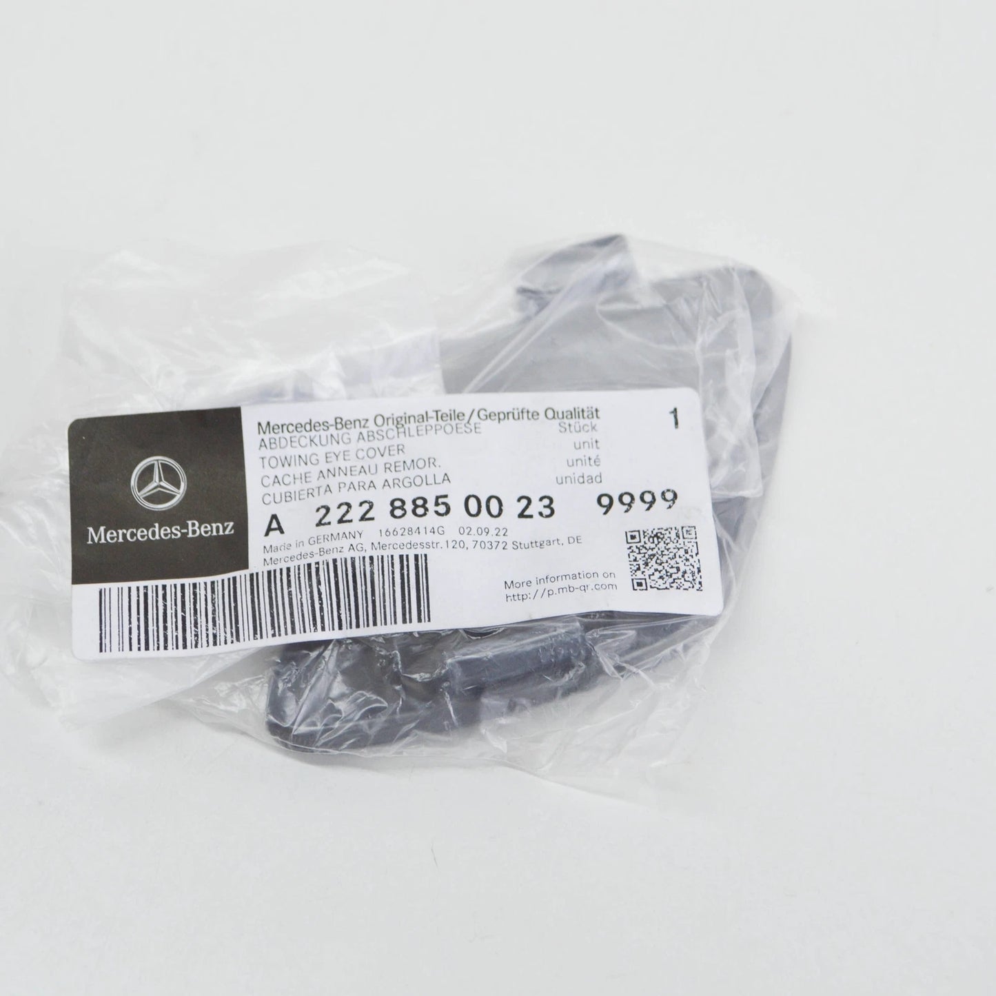 NEW MERCEDES-BENZ S W222 FRONT BUMPER TOW EYE COVER A22288500239999 ORIGINAL