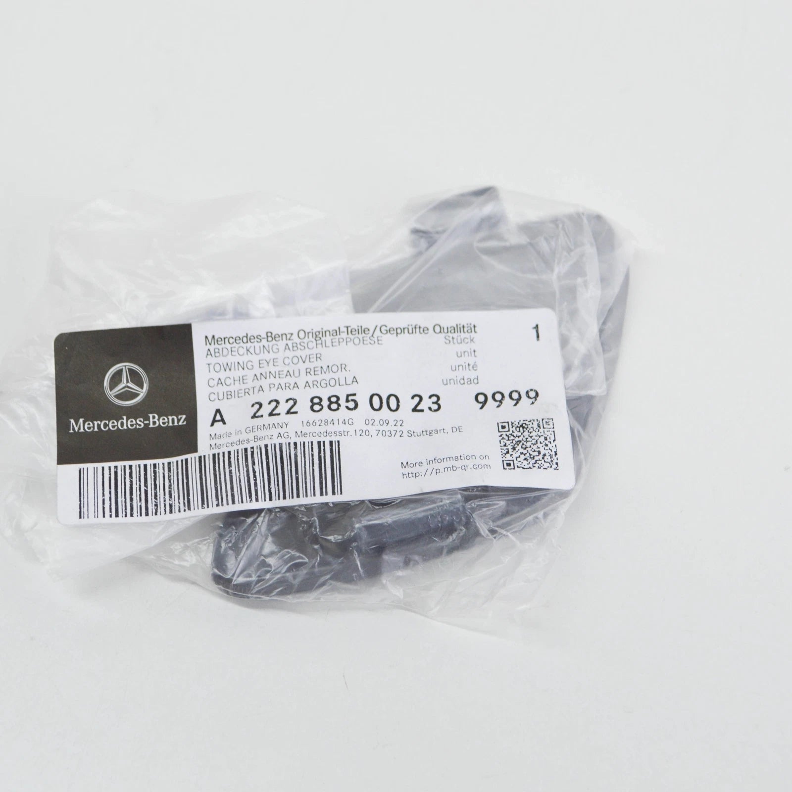 NEW MERCEDES-BENZ S W222 FRONT BUMPER TOW EYE COVER A22288500239999 ORIGINAL