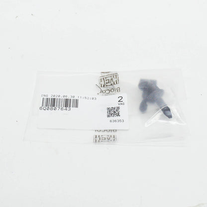 new audi a1 mk1 rear bumper tow eye cover clip pin 2 pieces 6q0807643 original