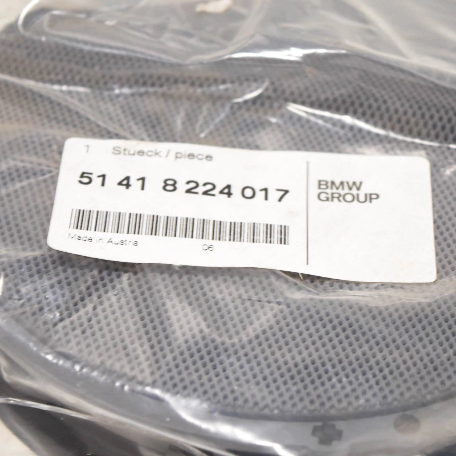 NEW BMW 3 E46 FRONT LEFT SPEAKER COVER GRAU 51418224017 8224017 ORIGINAL