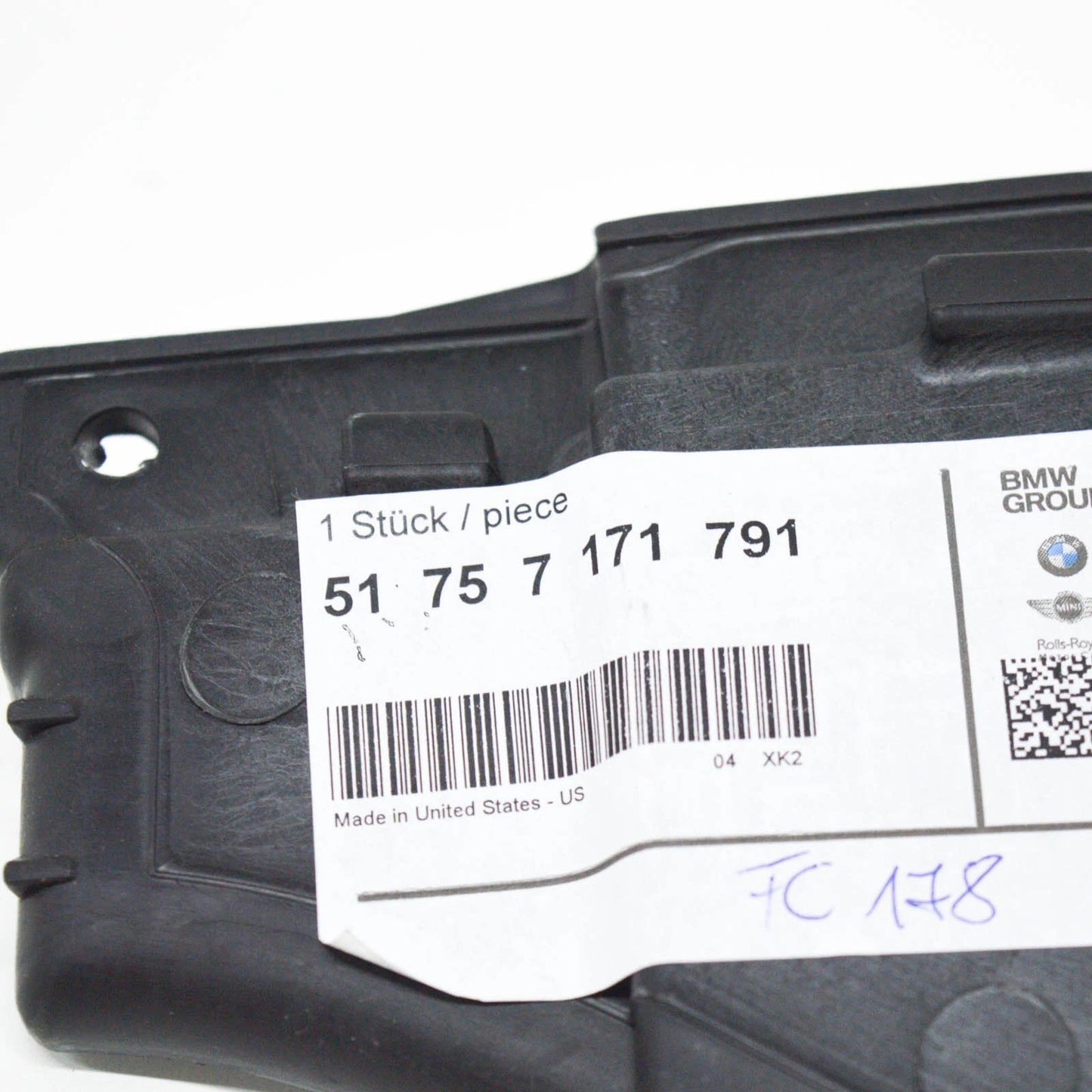 NEW BMW X5 E70 X6 E71 ENGINE N/S LEFT LOWER ENGINE PARTITION 7171791