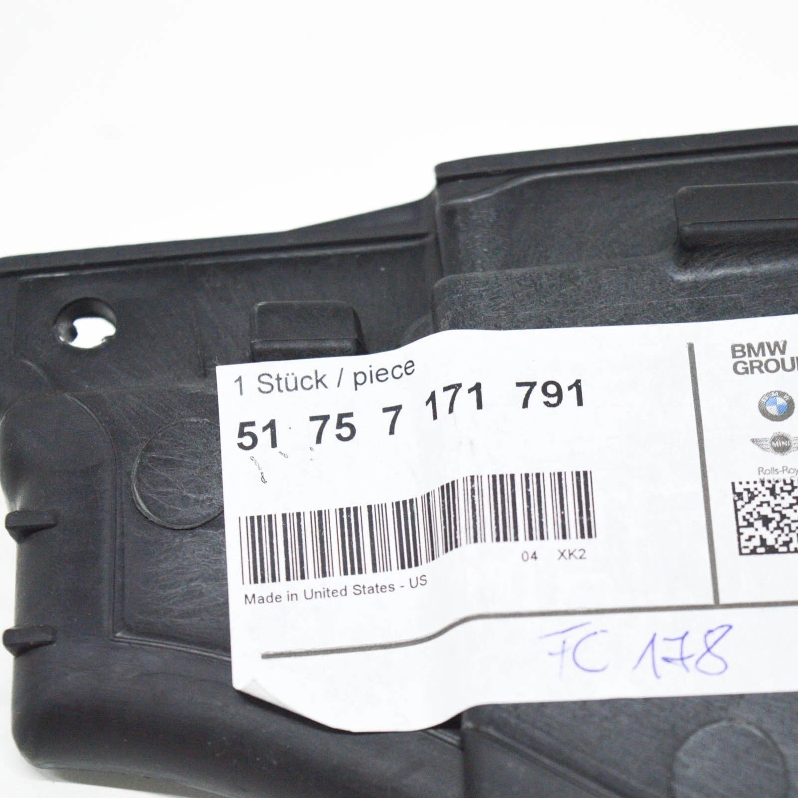 NEW BMW X5 E70 X6 E71 ENGINE N/S LEFT LOWER ENGINE PARTITION 7171791